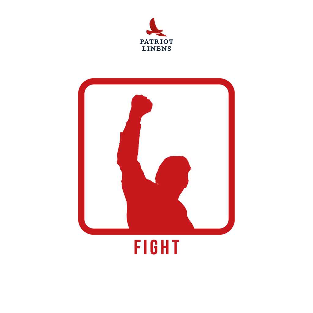 Premium Embroidered Microfiber Towel: TRUMP FIGHT