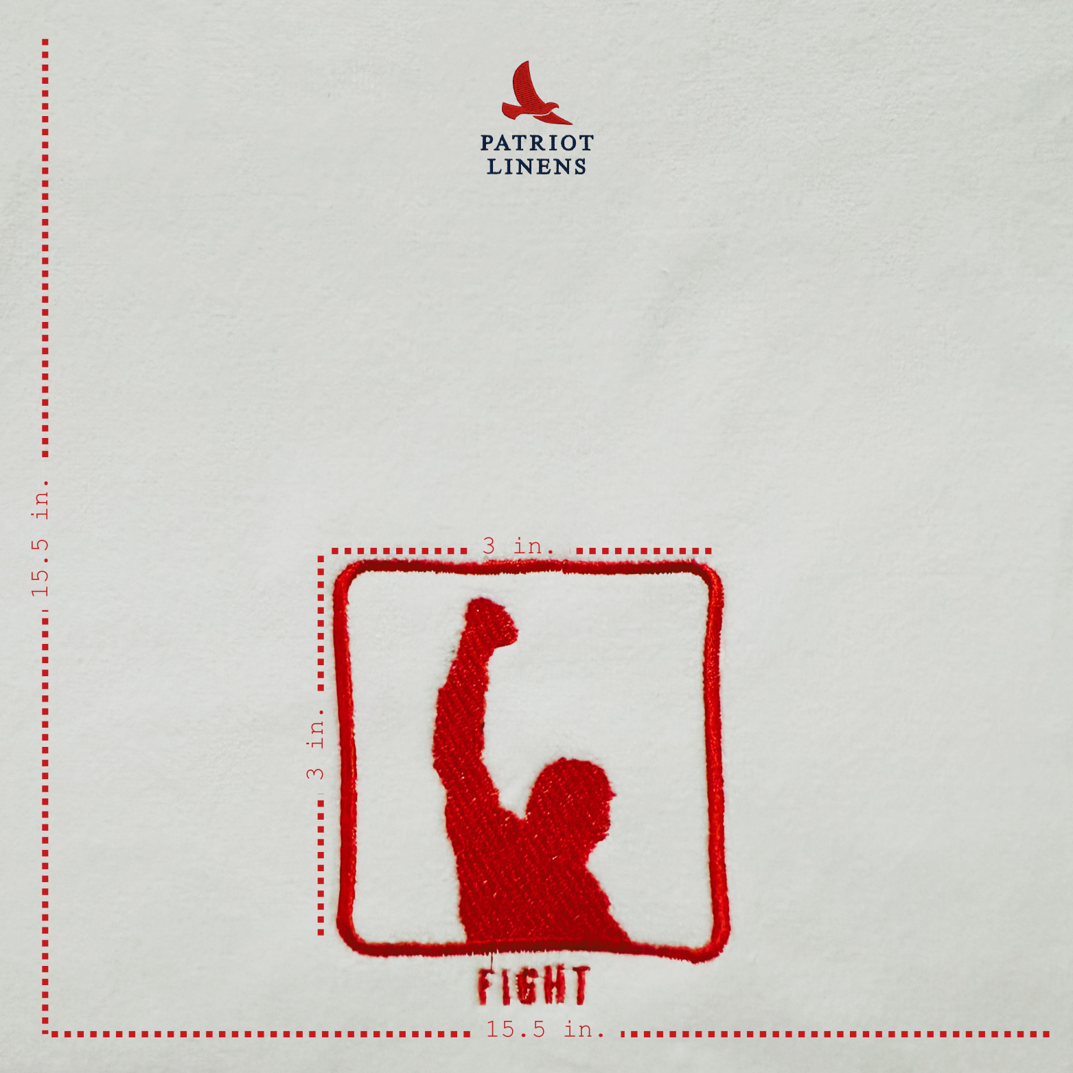 Premium Embroidered Microfiber Towel: TRUMP FIGHT